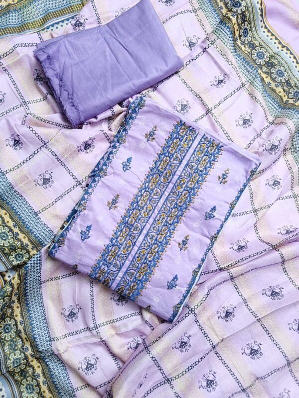 luxury embroidered lawn design 25st